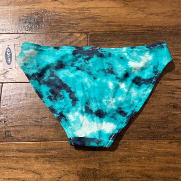 New Old Navy classic bikini swim bottom aqua tie dye size XS - Picture 3 of 7